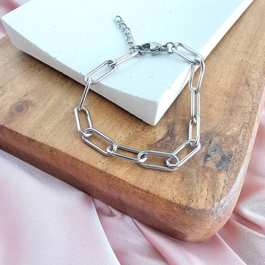 Luxe Chunky Paper Clip Bracelet