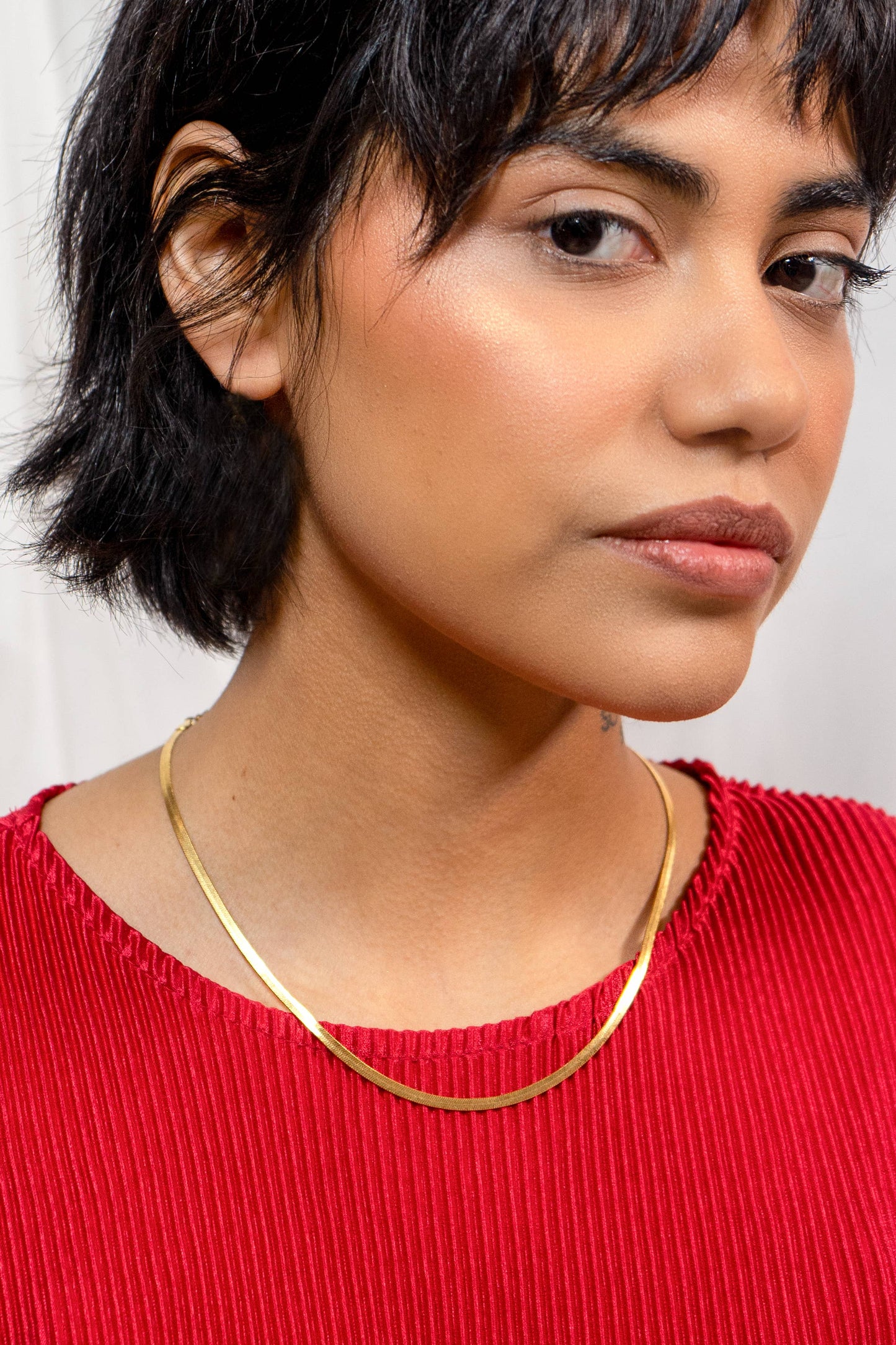 Zoe 18K Gold Plated Snake Chain Necklace