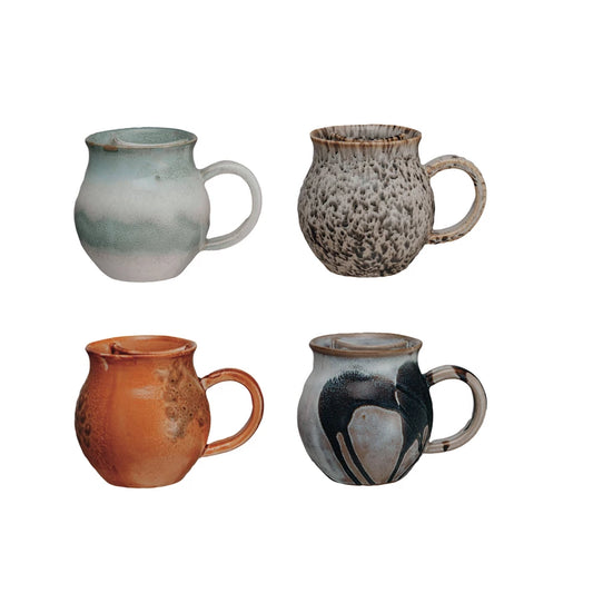 Naoko Stoneware Mug with Tea Bag Holder