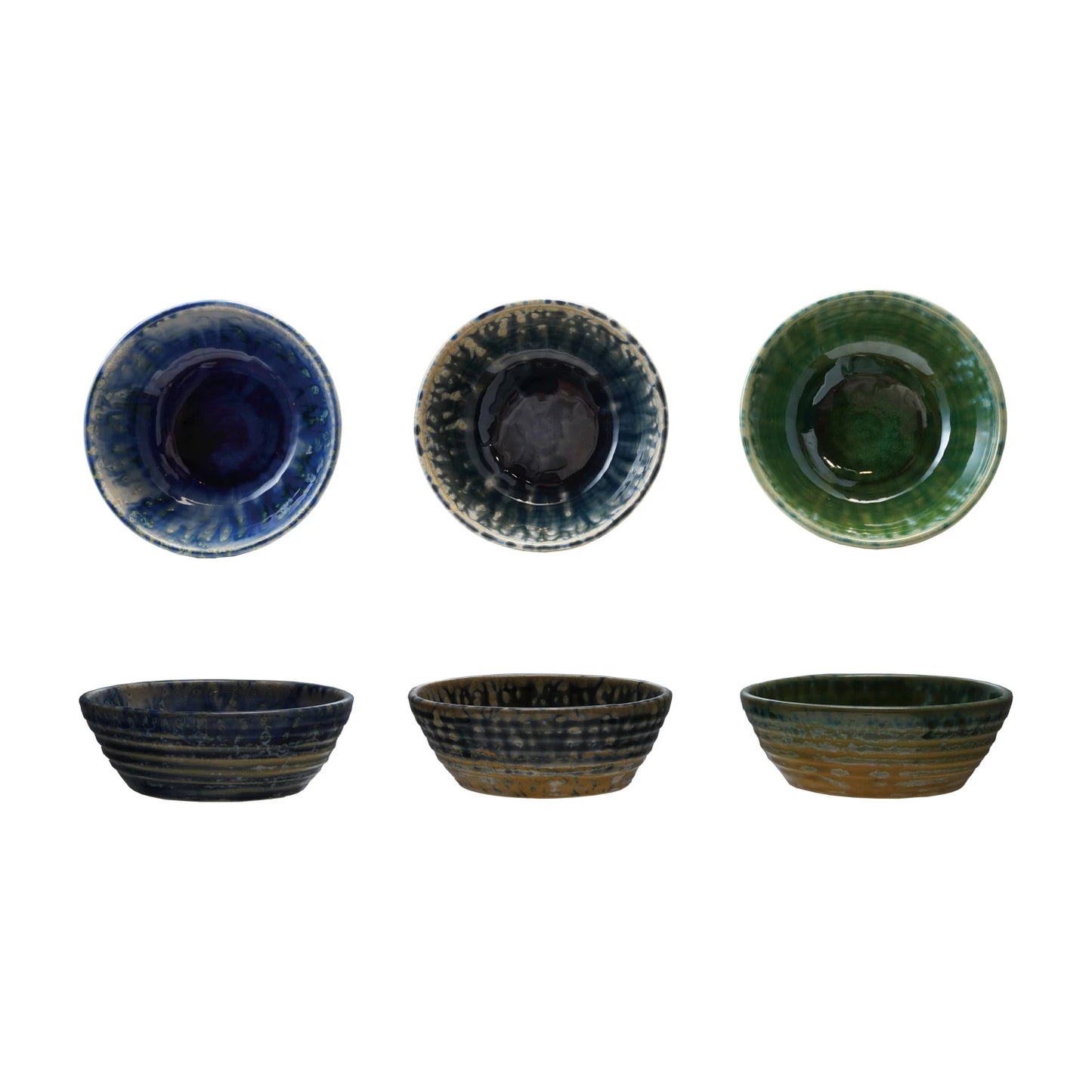 Lynda Crackle Glaze Stoneware Bowl