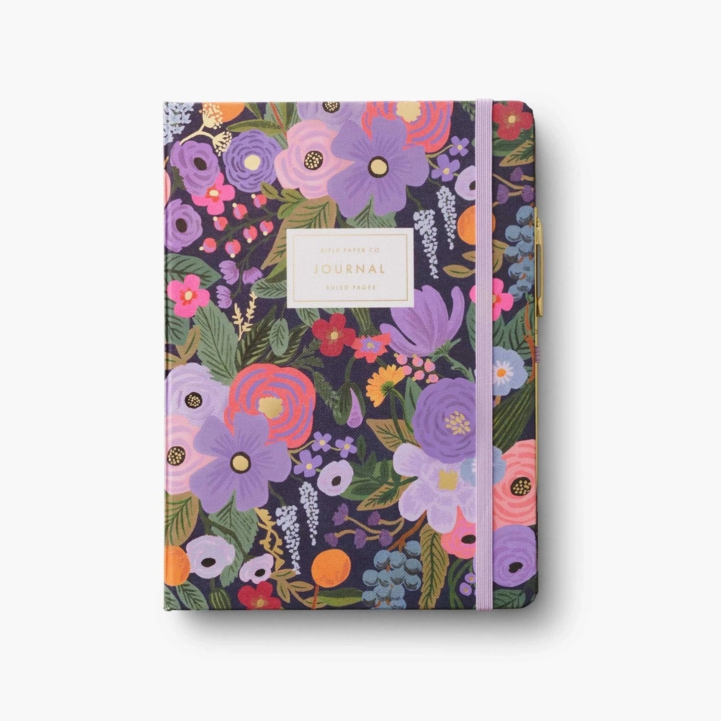 Violet Garden Party Journal with Pen