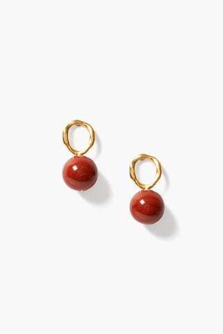 Jasper Globe Stud Earring