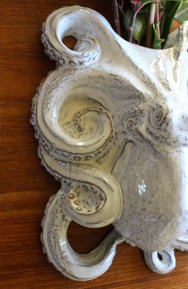 Ceramic Octopus Wall Vase