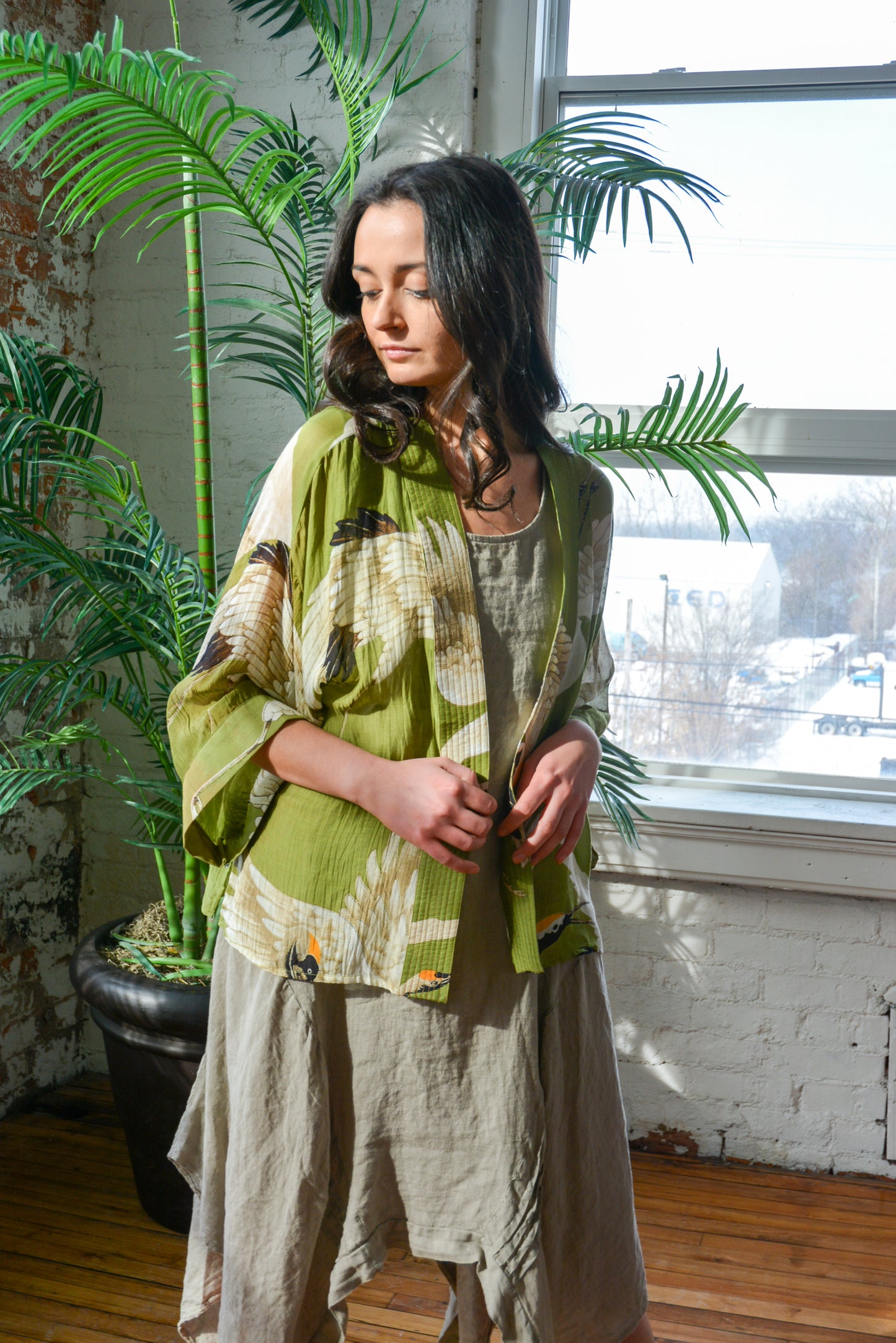 Oiseau Short Kimono