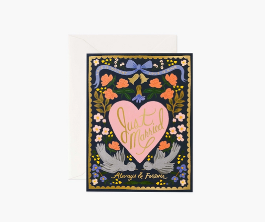 Love Birds Wedding Card