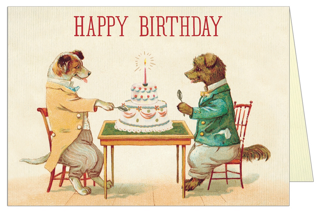 Dogs & Cake Birthday Card