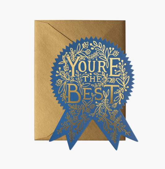 You're The Best Blue Ribbon Card