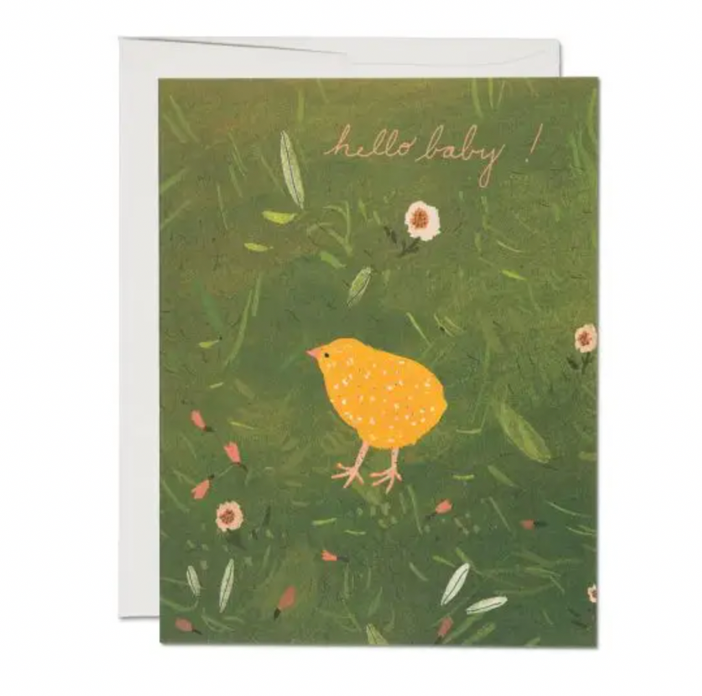 Hello Baby Chick Card