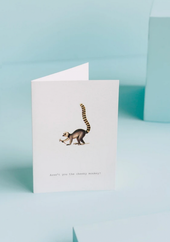 Cheeky Monkey Greeting Card