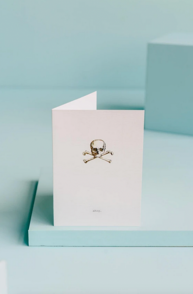 Ahoy Skull Greeting Card
