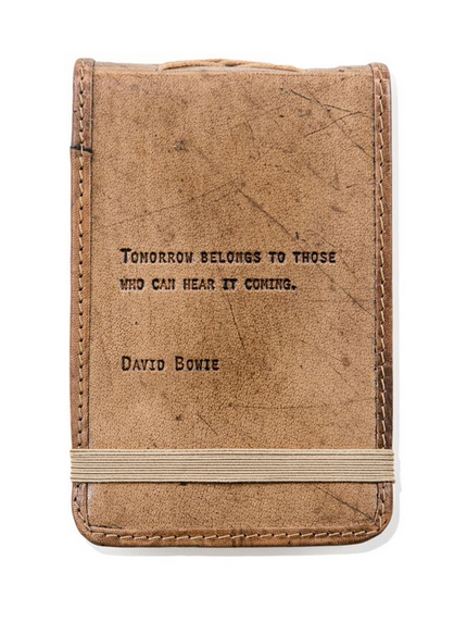 Handmade Leather Quote Journal - Mini