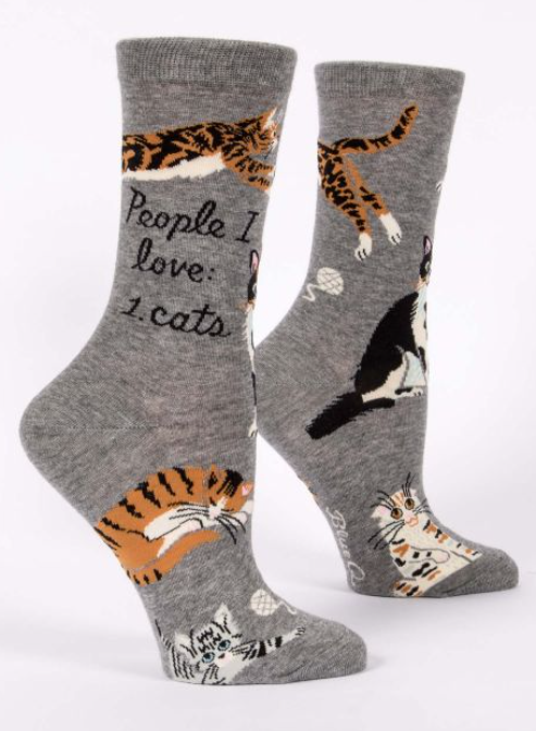 People I Love: Cats Women's Crew Socks