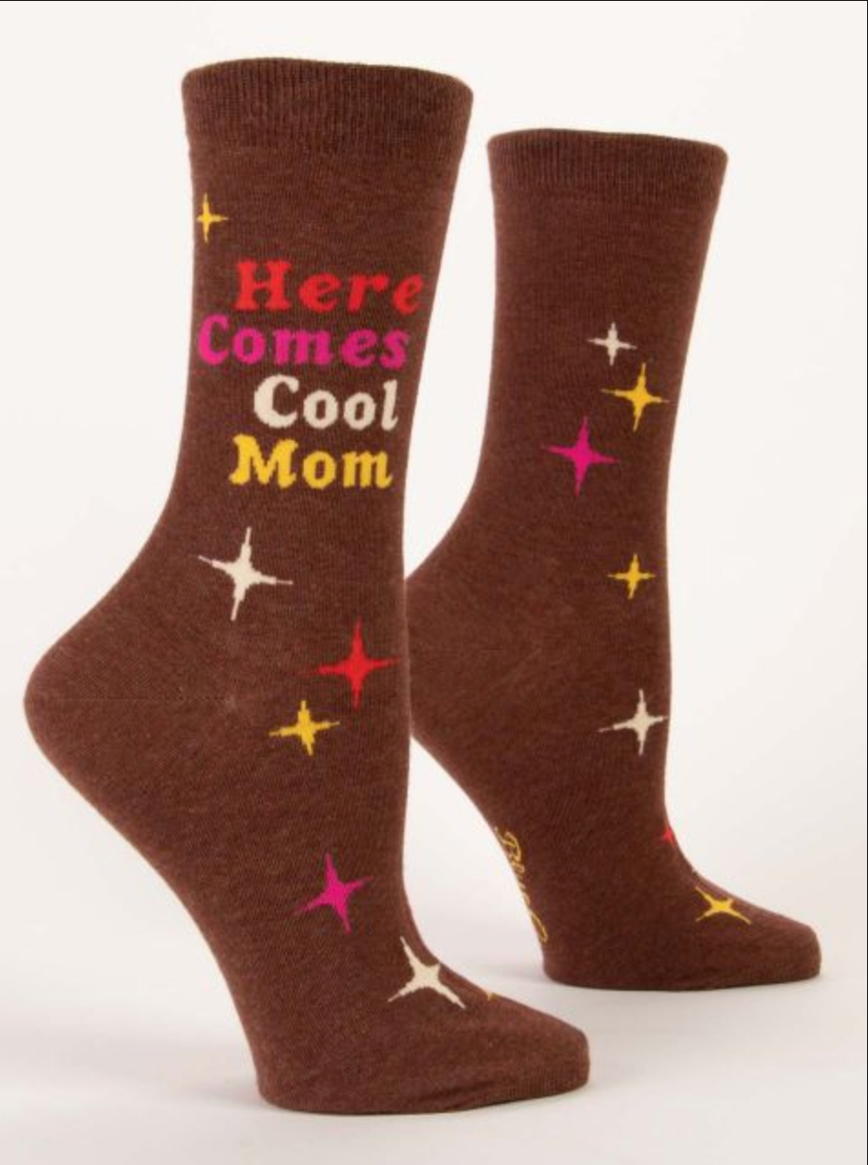 Here Comes Cool Mom Women's Crew Socks