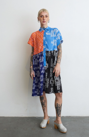 Hand Dyed Helia Dress in Directions