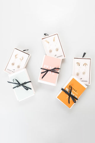 Amelia Earring Trio Boxed Set