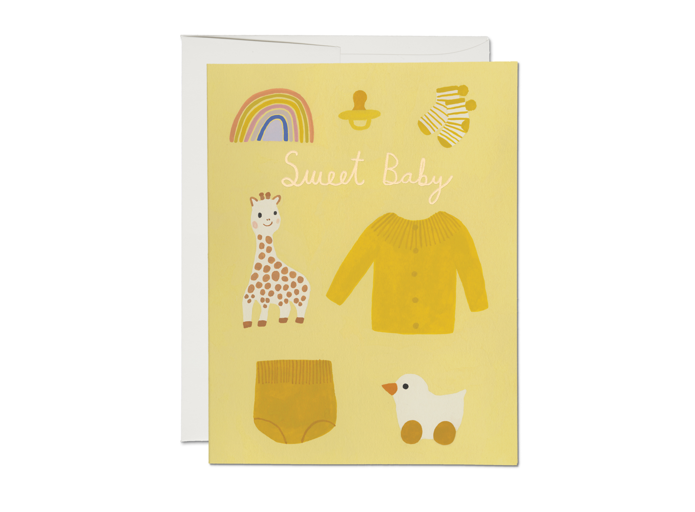 Yellow Baby Greeting Card