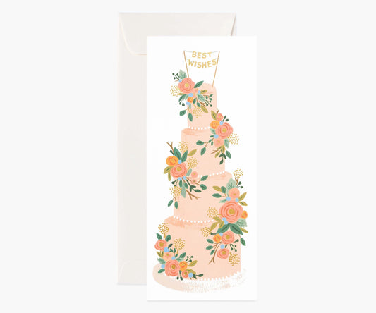 Tall Wedding Cake Card